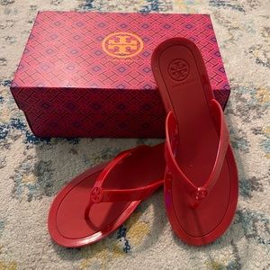 Red Tory Burch Flip Flops❤️🌹❣️